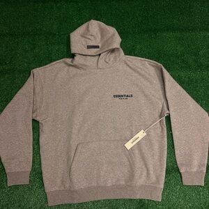 Dark Oat Essentials Hoodie Large Brand New